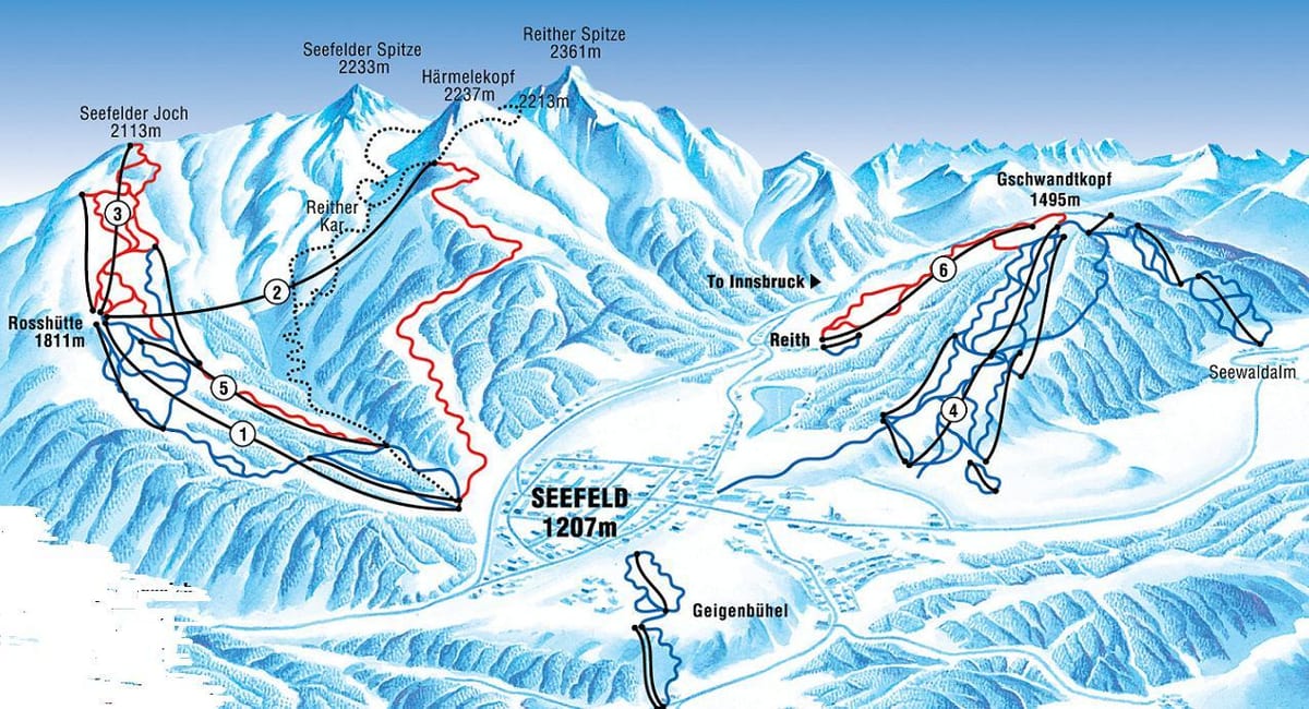 kat jeyografik nan otrich, seefeld
