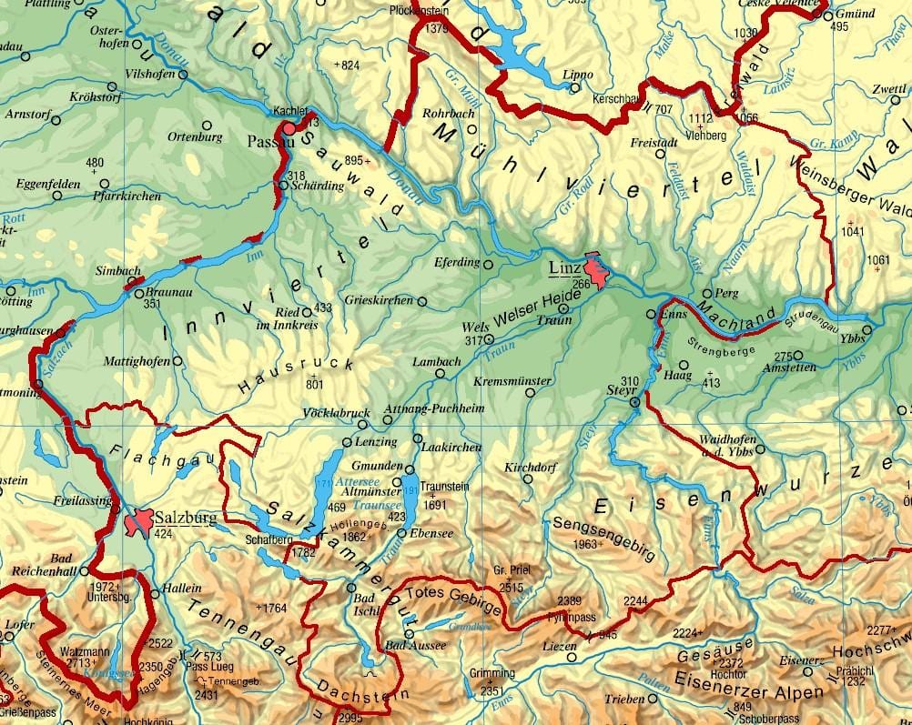 kat jeyografik nan anwo autriche
