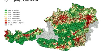 Otrich dansite popilasyon kat jeyografik
