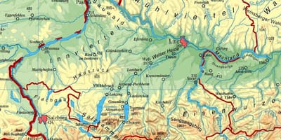 Kat jeyografik nan anwo autriche